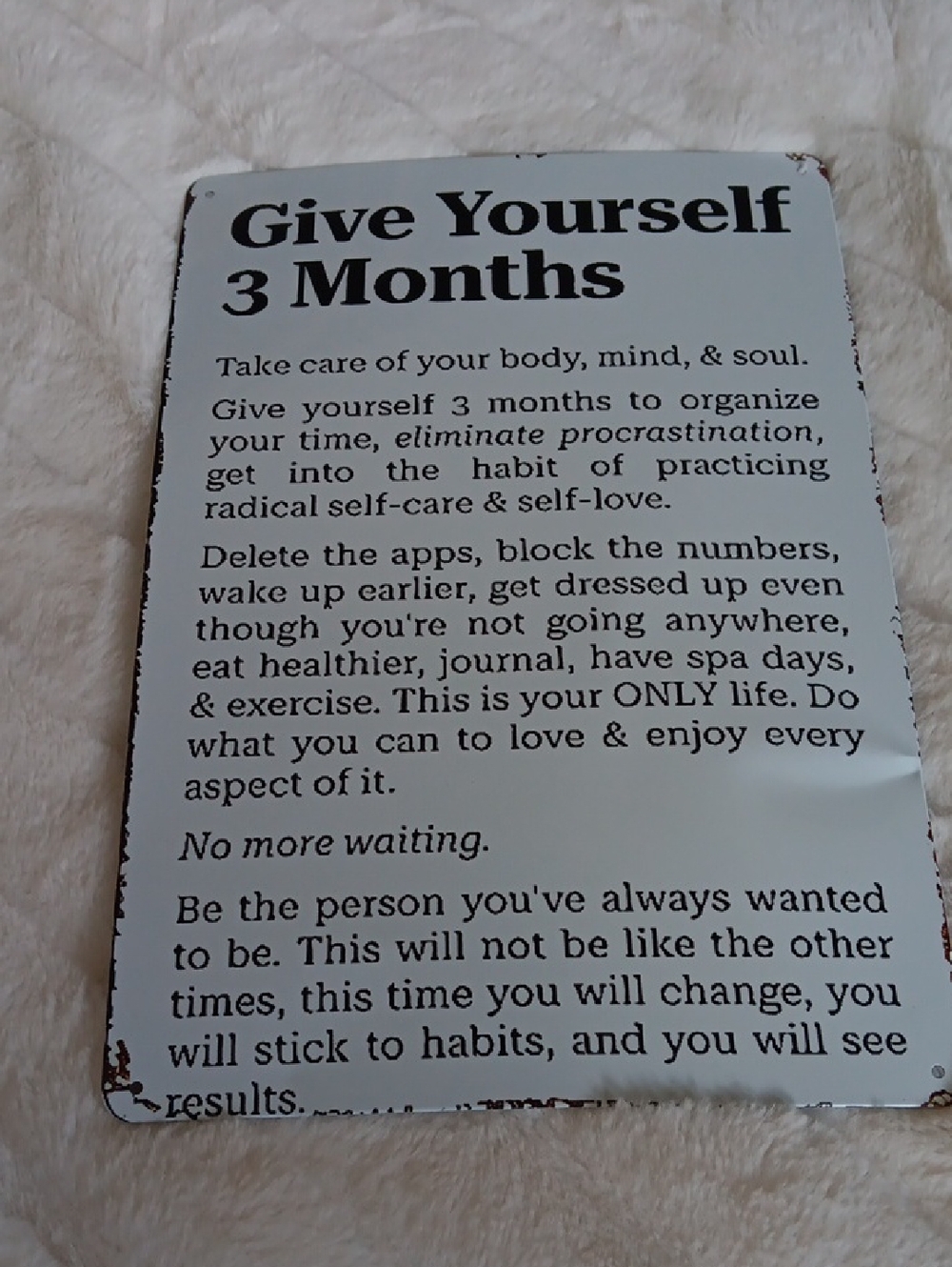 Motivational Sign Inspirational Quota